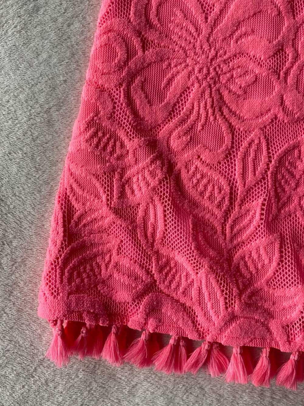 Lilly Pulitzer Maybelle Top Coral Wildflower Lace XS hot pink - Picture 8 of 16